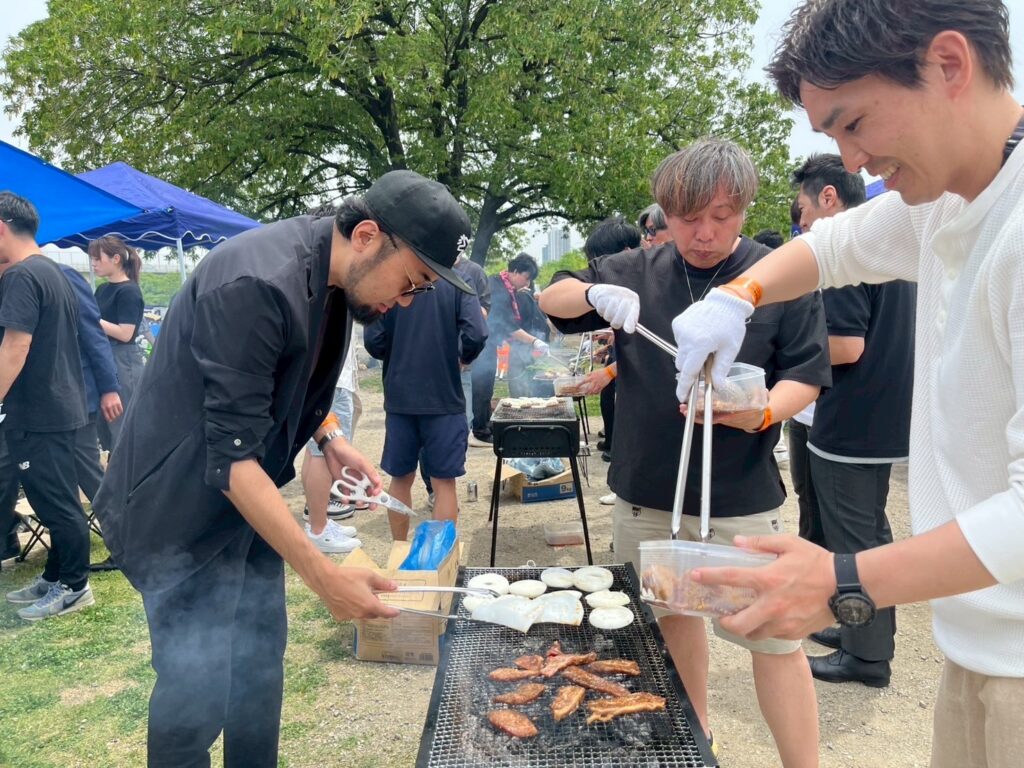調理中