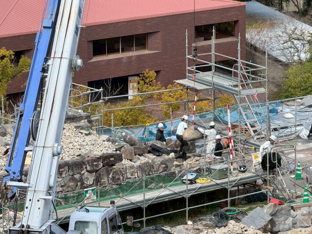 復旧作業 拡大写真